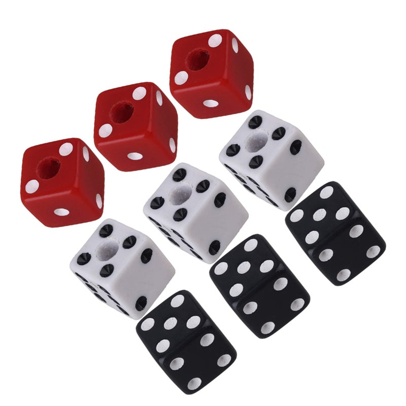 Homeswitch 9PCS Three Color Unique Dice Style Electric Guitar Volume Control Knobs with Wrench Plastic Musical Parts - Image 2
